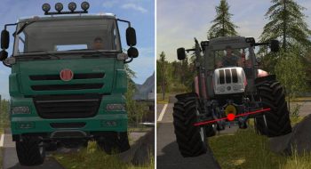Работа подвески и шин в Farming Simulator 2017