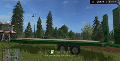 Прицеп для перевозки техники в игре Farming Simulator 2017