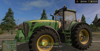 Скриншот мода трактора John Deere 8030