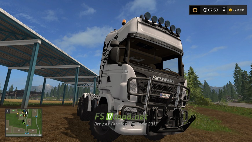 Тягач Scania Agro для Farming Simulator 2017 0674