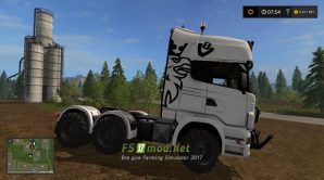Мод тягача Scania для Фермер Симулятор 2017
