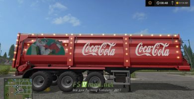 Мод прицепа Coca-Cola для игры Фермер Симулятор 2017