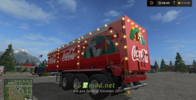 Мод новогоднего прицепа Coca-Cola для FS 2017