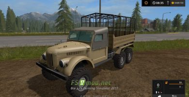 ГАЗ-69 для перевозки животных в игре FS 2017