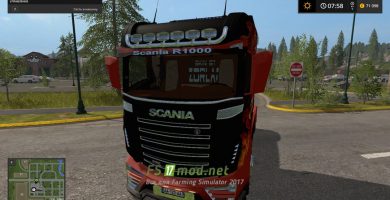 Мод Scania R1000 FIRE