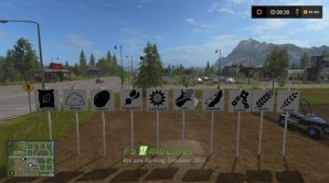 SIGN-PACK для игры FS 2017