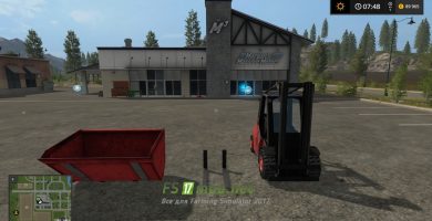 Мод на LINDE H40D FORKLIFTER для Farming Simulator 2017