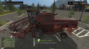 Комбайн «БИЗОН» З056 СКР/ПГР ЗЛОМЕК для игры Симулятор Фермера 2017