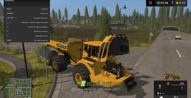 Мод на грузовик VOLVO A40G для Farming Simulator 2017