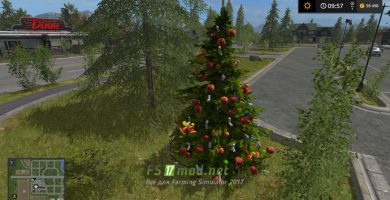 Мод на CHRISTMAS TREE для игры Фермер Симулятор 2017