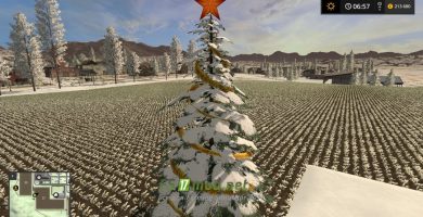 Мод CHRISTMAS TREE для Farming Simulator 2017