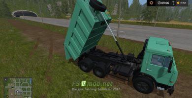 Грузовик Kamaz 65115 для Farming Simulator 2017