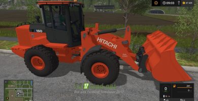 Мод на Hitachi ZW150-6 для игры Farming Simulator 2017
