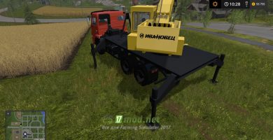 Мод на КАМАЗ 6520-73 Кран Ивановец для игры Farming Simulator 2017