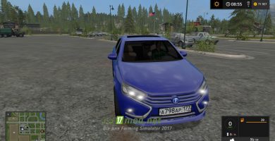 Автомобиль Лада-Веста для игры Фермер симулятор 2017