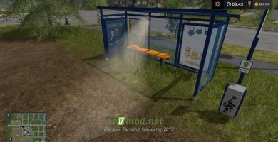 Мод на Bus Stops Including Ticket Receipts для игры Фермер Симулятор 2017