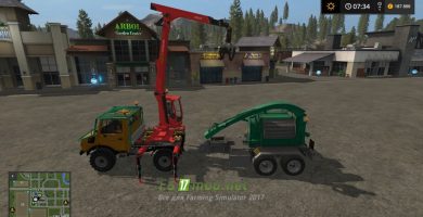 Грузовик MB Unimog Forst для Farming Simulator 2017