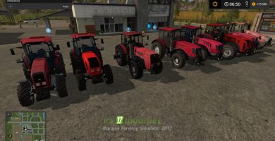 Мод Пак на трактора МТЗ-Беларус для игры Симулятор Фермера 2017