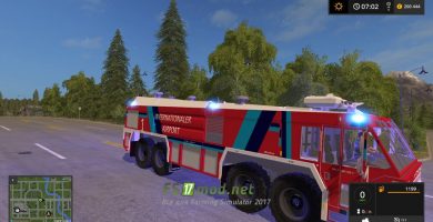 Мод на Airfield Fire Trucks для Farming Simulator 2017
