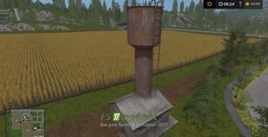 Мод на Водонапорную башню для игры Фермер Симулятор 2017