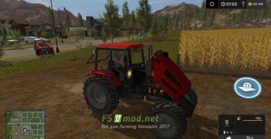 Трактор МТЗ-1221.4 для игры Фарминг Симулятор 2017