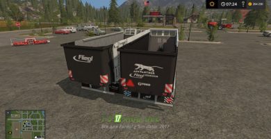 Прицеп Fliegl Asw 271 Black Panther для Farming Simulator 2017