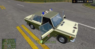  Мод на автомобиль Lada Volkspolizei для игры Фарминг Симулятор 2017