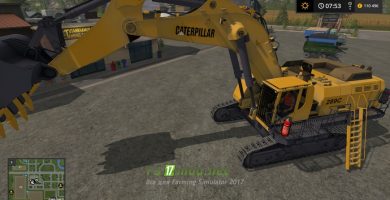 Мод на Caterpillar 6015B для игры Симулятор Фермера 2017