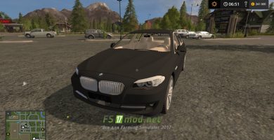 Мод на автомобиль BMW 5 Series F10 для Farming Simulator 2017