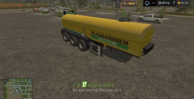 Мод на полуприцеп Zunhammer Zubringer для игры Фермер Симулятор 2017