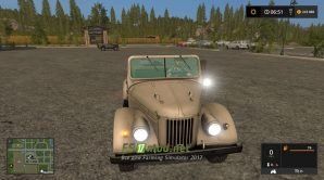 Mод на ГАЗ 69 Morereality для игры Farming Simulator 2017
