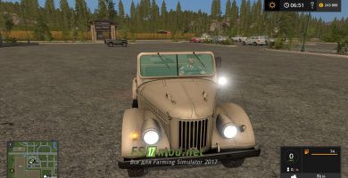 Mод на ГАЗ 69 Morereality для игры Farming Simulator 2017