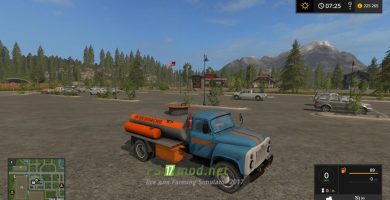Мод на ГАЗ-53 Бензовоз для игры Farming Simulator 2017