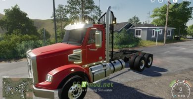 Мод на Freightliner Coronado SD для Farming Simulator 2019