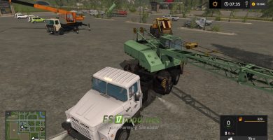 Мод на КРАЗ 250К КС-4561А для игры Farming Simulator 2017