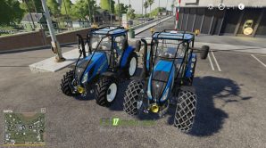 Mод на New Holland T5 with forestry upgrade