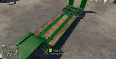 Mод на Wheelsloader Lowdecktrailer для игры Farming Simulator 2019